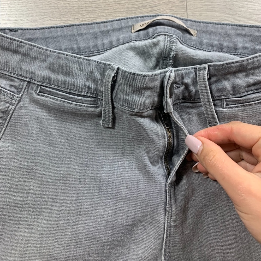 Vince Grey Skinny Seamed Stretch Legging Jeans - Picture 6 of 16